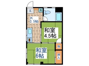 池上ハイツの物件間取画像